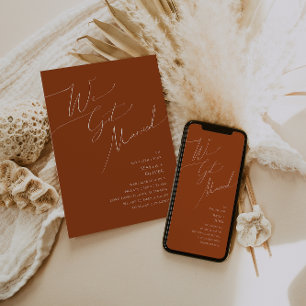 Désert de Whimsical   Faire-part d'élopage de roui