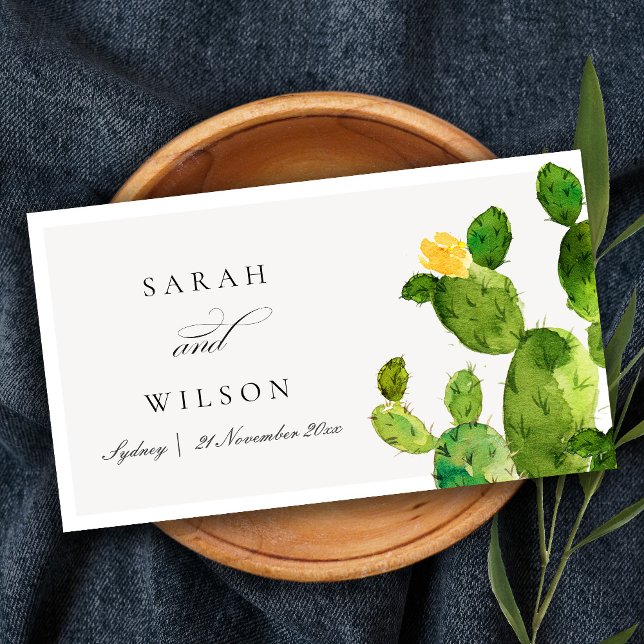 DÉSERT D'EAU VERTE CACTUS SAUVER LA DATE (Créateur téléchargé)