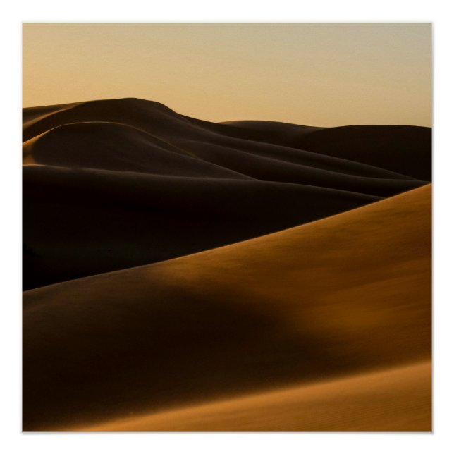 Désert Doré Sable Dunes Art Mural - Minimalisme Se (Devant)