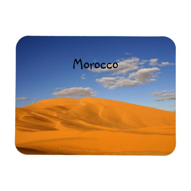 Désert du Sahara au Maroc Premium Magnet (Horizontal)