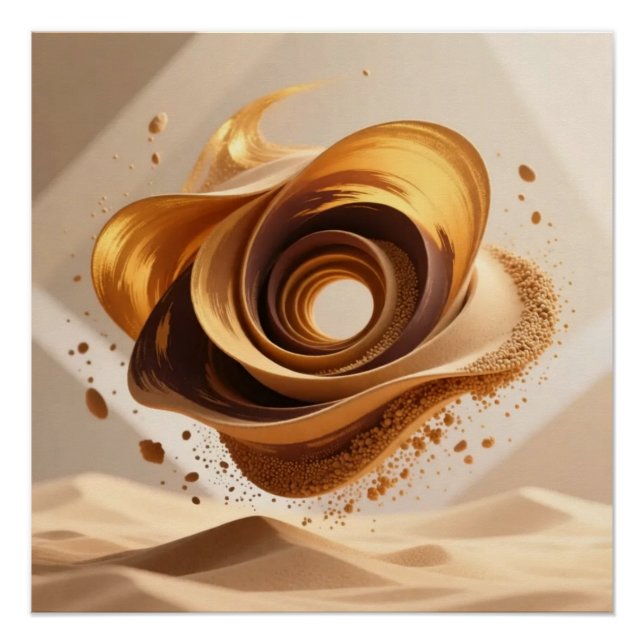 Desert Dunes Art Poster (Devant)