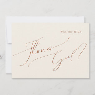 Désert Fantaisiste   Carte Fille aux Fleurs Beige