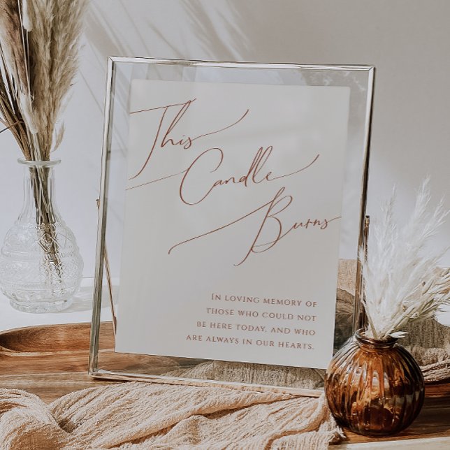 Désert fantaisiste | Cette bougie brûle Affiche (Créateur téléchargé)