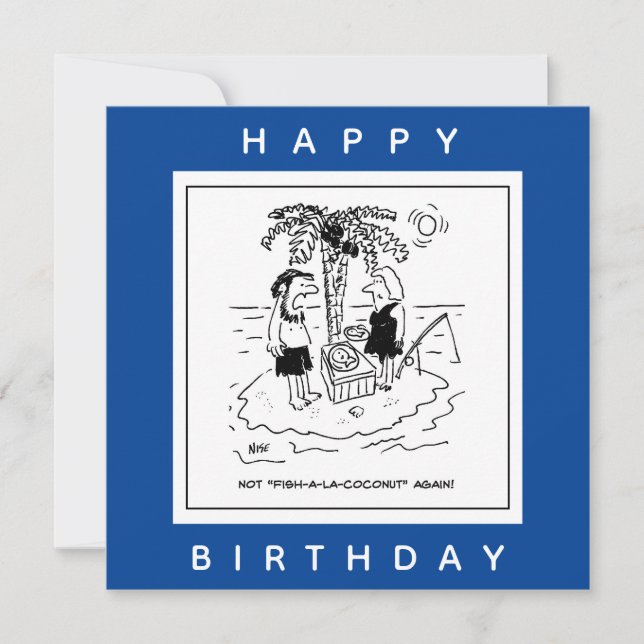 Desert Island Fish & Coconut Menu Dessin (Devant)