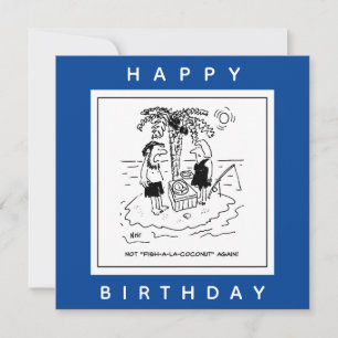 Desert Island Fish & Coconut Menu Dessin