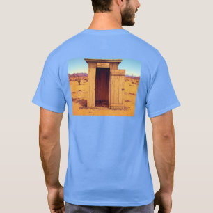Desert Outhouse hommes bleu T-shirt dos