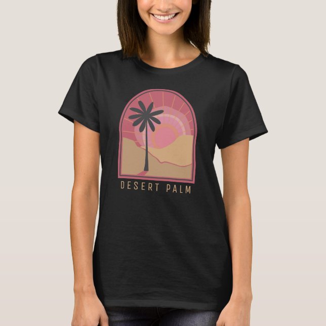 Desert Palm (Pink) T-Shirt (Devant)