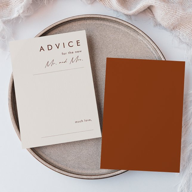 Désert simple | Carte de conseil Mariage Terracott (Créateur téléchargé)