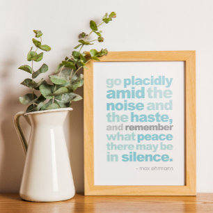 Desiderata Art Imprimer ou Poster