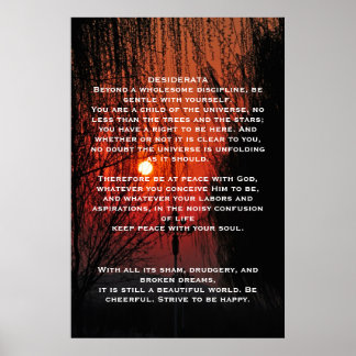 DESIDERATA Chemin Rouge Affiches