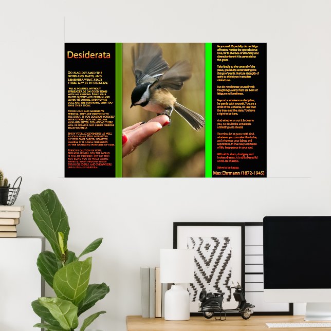 DESIDERATA Flying Sparrow Posters (Bureau à domicile)