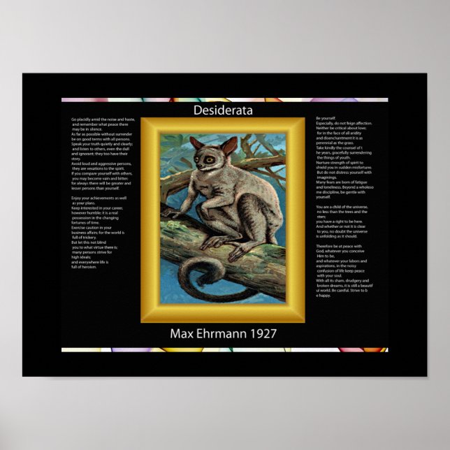 DESIDERATA Galago Posters (Devant)