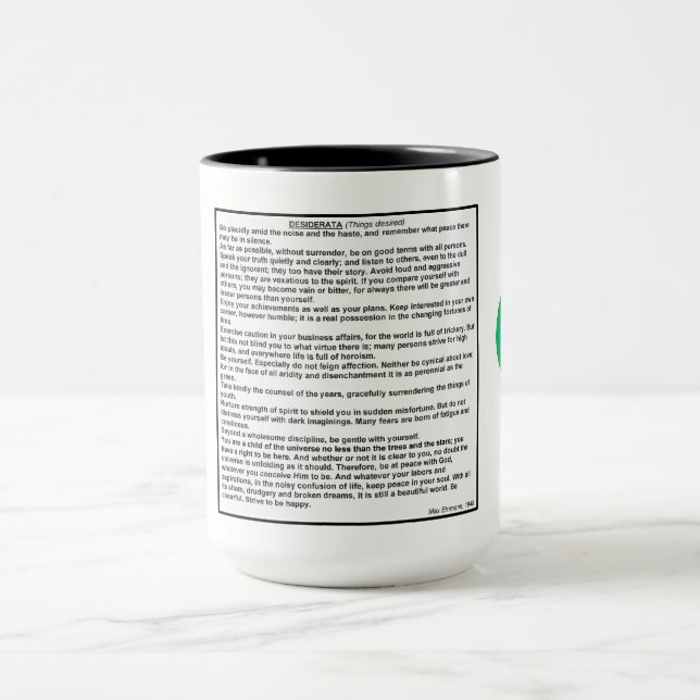 DESIDERATA Mug (Centre)