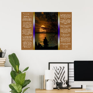 Desiderata Ocean silhouette Posters
