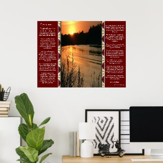 Desiderata Orange SunSet Posters