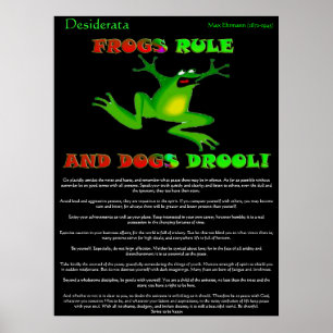 Desiderata Posters grenouille