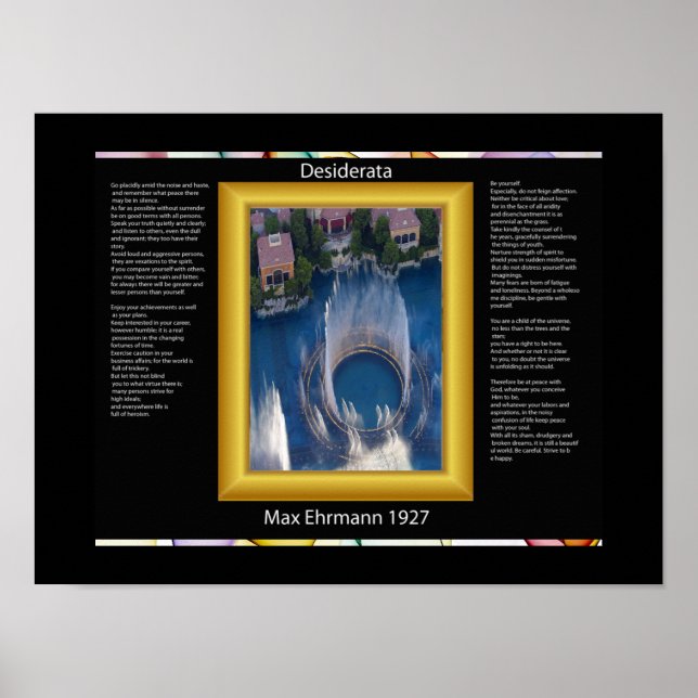 DESIDERATA Regarder les affiches vers le bas (Devant)