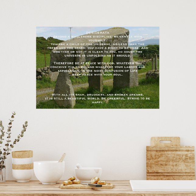 DESIDERATA Stone Posters (Cuisine)