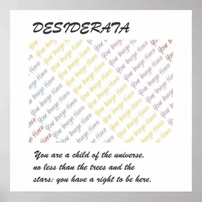 DESIDERATA Votre affiche Image (Devant)