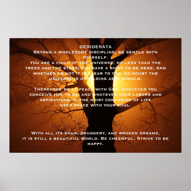 DESIDERATA Willow Tree Posters (Devant)