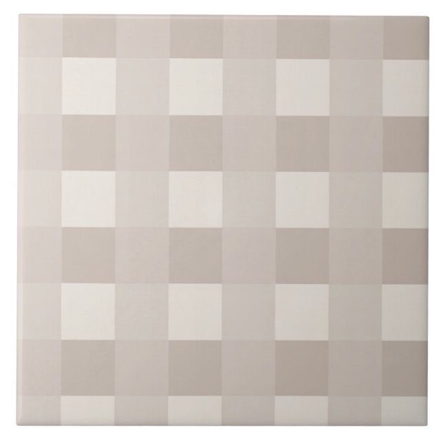 Design à carreaux minimal beige (Devant)