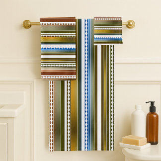 Design à rayures modernes multicolores