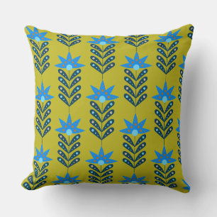 Design Abstrait moderne à Coussin floral