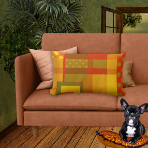 Design abstrait moderne Motif d'automne Coussin