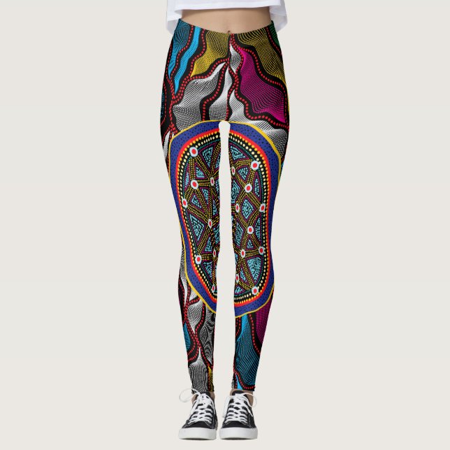 Design autochtone-15 Leggings (Devant)