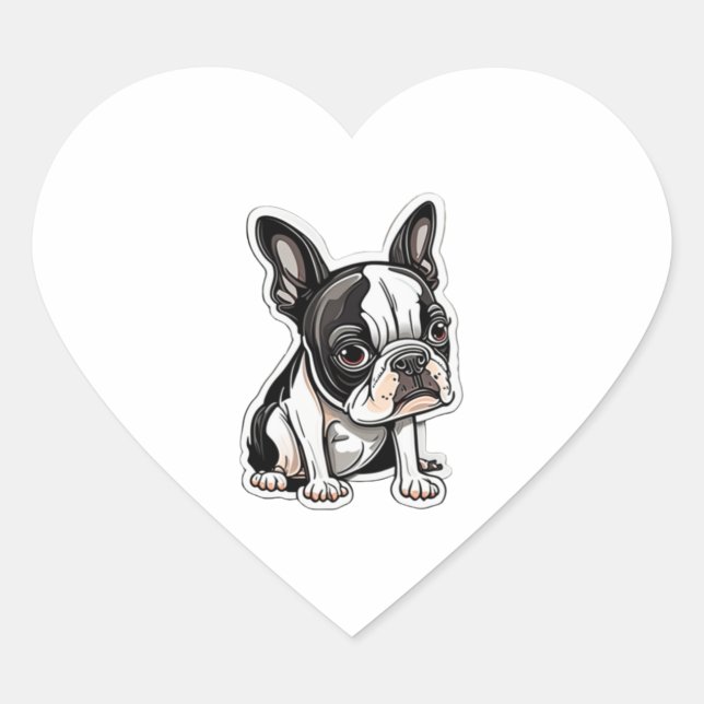 Design autocollant Boston Terrier (Devant)