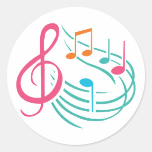 design autocollant de musique
