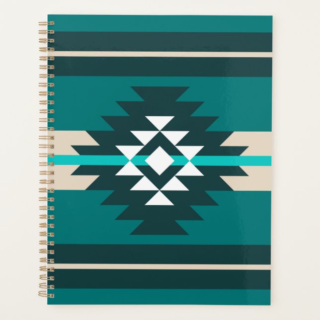 Design aztèque en couleur turquoise (Devant)