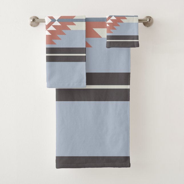 Design aztèque en rose et bleu (En situation)