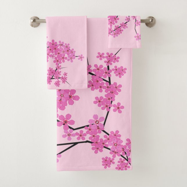 Design Cherry Blossom - Ensemble de salle de bain (En situation)