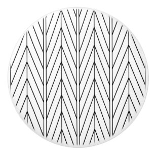 Design Chevron noir - Bouton de tiroir
