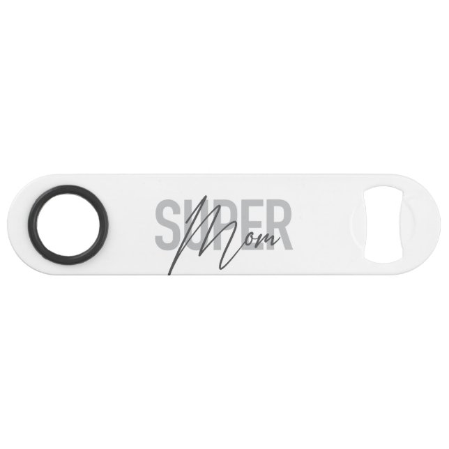 Design cool urbain, moderne et simple de Super Mom (Devant (Horizontal))