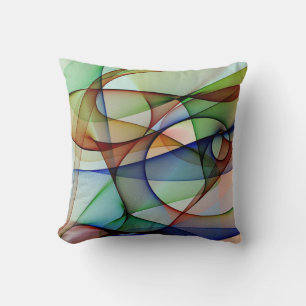 Design Coussin Abstrait écologique