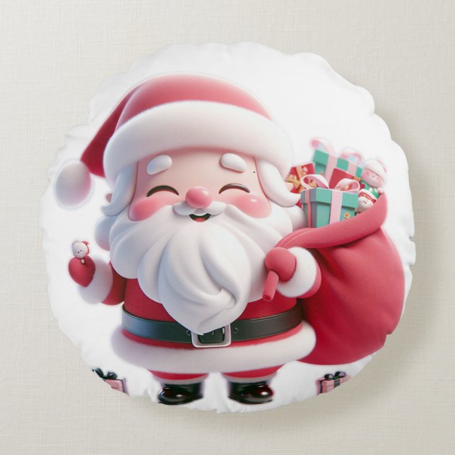 Design coussin père Noël calus (Devant)
