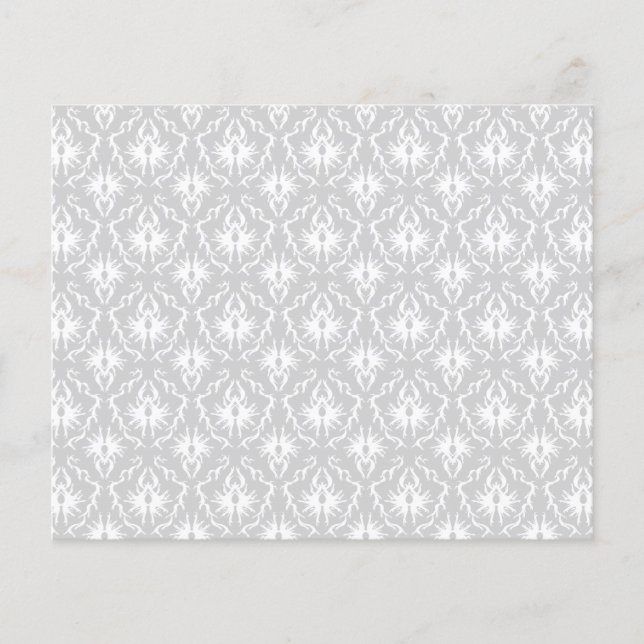 Design Damas blanc et gris pastel. (Devant)