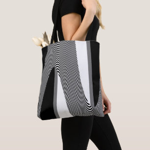 Design D'Art Op Noir Et Blanc, Sac fourre - tout