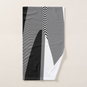 Design D'Art Op Noir Et Blanc, Serviette À Main