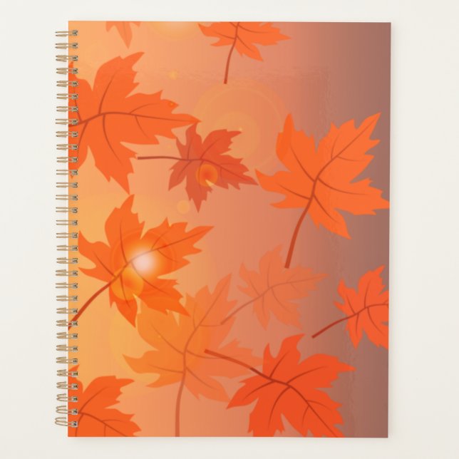 Design d'automne avec feuilles d'érable et effet b (Devant)