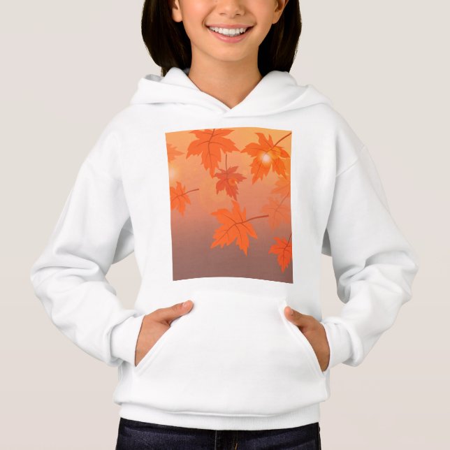 Design d'automne avec feuilles d'érable et effet b (Devant)