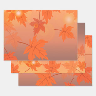 Design d'automne avec feuilles d'érable et effet b