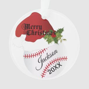 Design de baseball de Santa Hat   Nom DO-IT-YOURSE