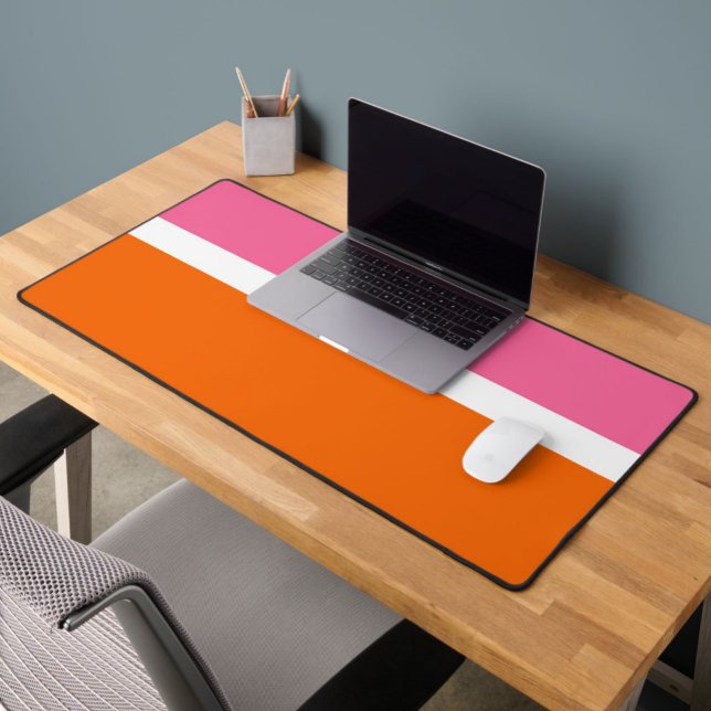 Design de bloc de couleur rose blanc orange clair (Créateur téléchargé)