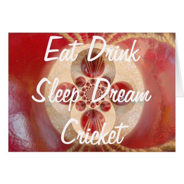 Design de boules de cricket rouge (Devant horizontal)