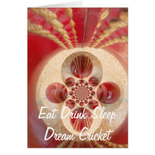 Design de boules de cricket rouge