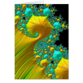 Design de carte de voeux Golden Cone