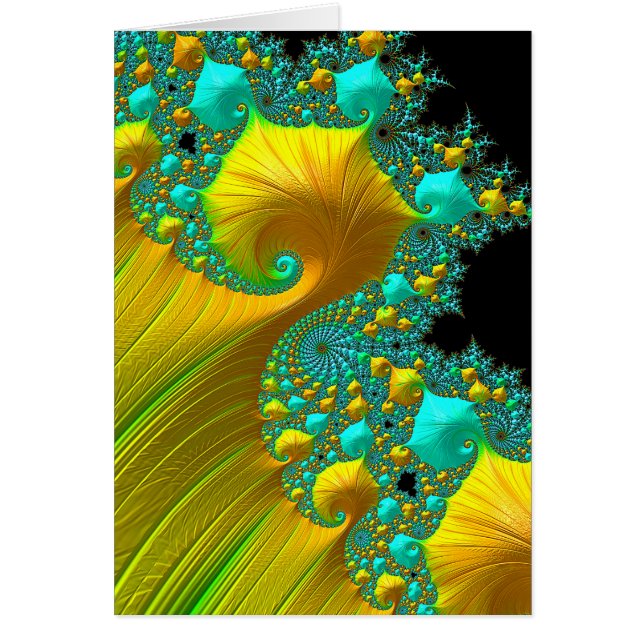 Design de carte de voeux Golden Cone (Devant)